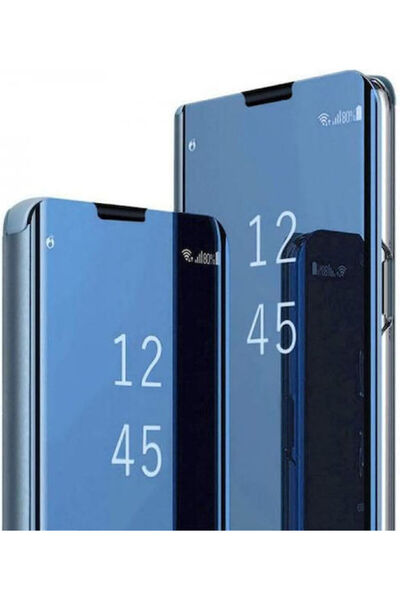 Hurtel Θήκη Clear View από Συνθετικό Δέρμα Μπλε (Samsung Galaxy A14 5G)