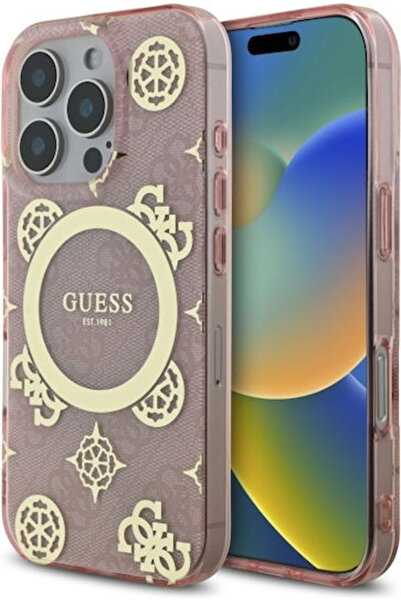 Guess Πίσω Κάλυμμα Πλαστικό Ροζ Παιώνια (iPhone 16 Pro) Κωδικός: GUHMP16LH4PYEEP