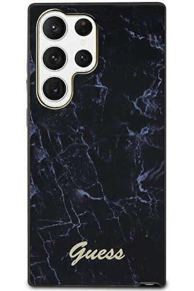 Guess Μάρμαρο Πλαστικό Μαύρο Πίσω Κάλυμμα (Galaxy S23 Ultra) Κωδικός: GUHCS23...