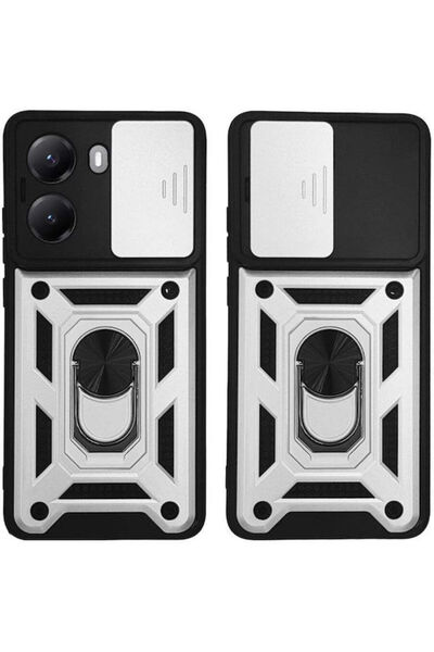 Other Θήκη Ring Armor Campro Sonique για Xiaomi Poco X7 Pro 5G Ασημί