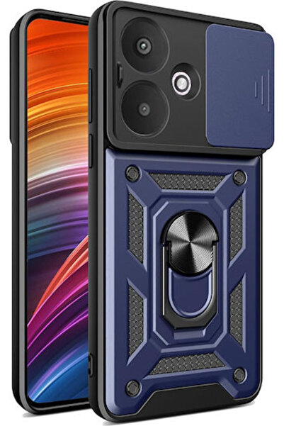 Techsuit Camshield Πίσω Κάλυμμα Σιλικόνης / Πλαστικό Μπλε (Xiaomi Redmi 13C, ...