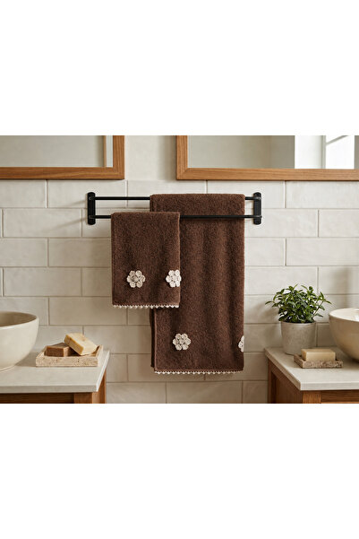 Türkühome Completely Handcrafted Elegant Cherry Blossom and Lace Detailed Cot...