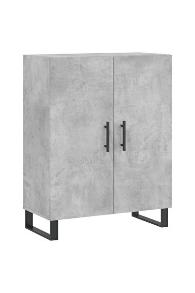vidaxl Dulap, gri beton, 69,5x34x90 cm, lemn compozit