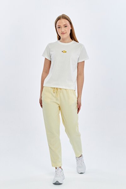 Çarli Women's canvas pants 4228 yellow