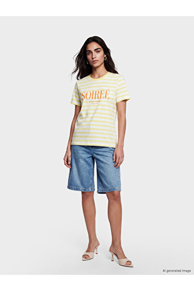 LC Waikiki Indigo Bermuda Fit Women's Jean Shorts