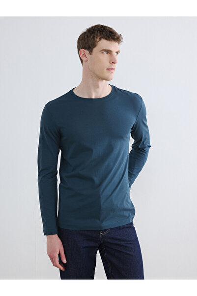 LC Waikiki Rmz Gi̇yi̇m Farkiyla Zero Roba Collar Men's T-Shirt