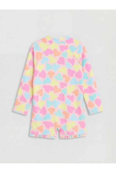 LC Waikiki LCW Kids Pembe Uv Korumalı Kız Çocuk Mayo