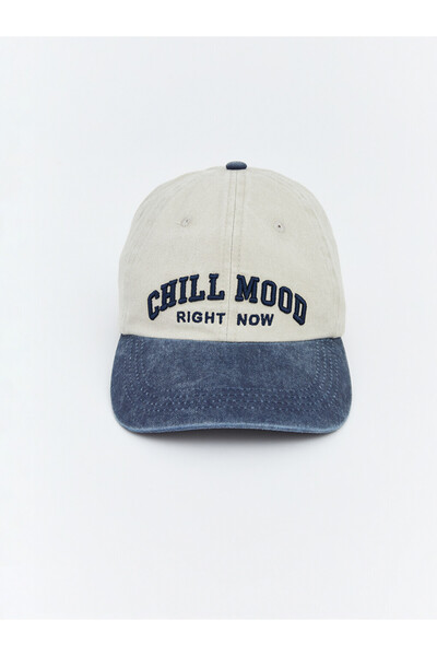 LC Waikiki Ecru Text Embroidered Women's Cap Hat