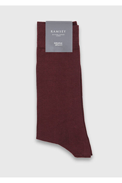 Ramsey Burgundy 80% Cotton, 20% Polyamide Socks