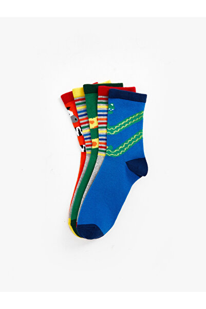 LC Waikiki Mixed Patterned Boys' Socks 5-Piece Set