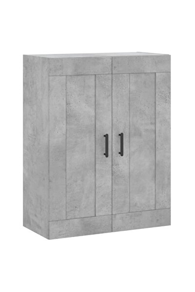 vidaxl Dulap pe perete, gri beton, 69,5x34x90 cm, lemn prelucrat