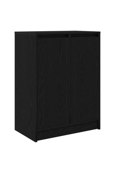 vidaxl Bufetă Stejar negru 57x34x76 cm Lemn prelucrat