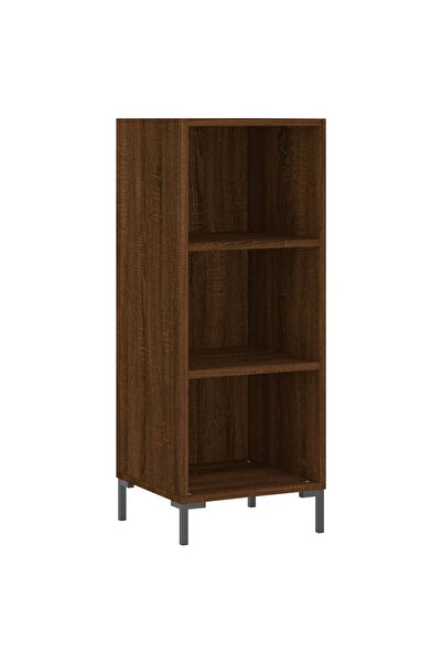 vidaxl Servantă, stejar maro, 34,5x32,5x90 cm, lemn prelucrat