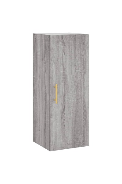 vidaxl Wall-mounted cabinet, sonoma gray, 34.5x34x90 cm