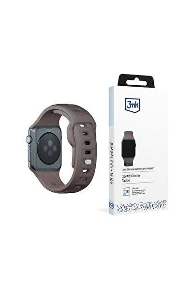 3MK Λουράκι Σιλικόνης με Πόρπη Καφέ (Apple Watch 44/45/46mm/Ultra 49mm)
