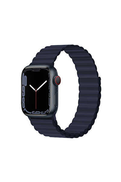 OEM Λουράκι Σιλικόνης Σκούρο Μπλε (Apple Watch 42mm/44mm/45mm/49mm)