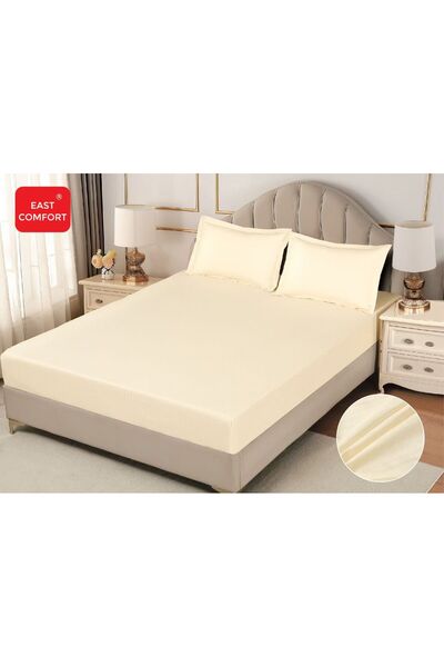 OEM Hotelier Damask Cotton bed cover - with Stretchy - 3 pieces | 16324-CH