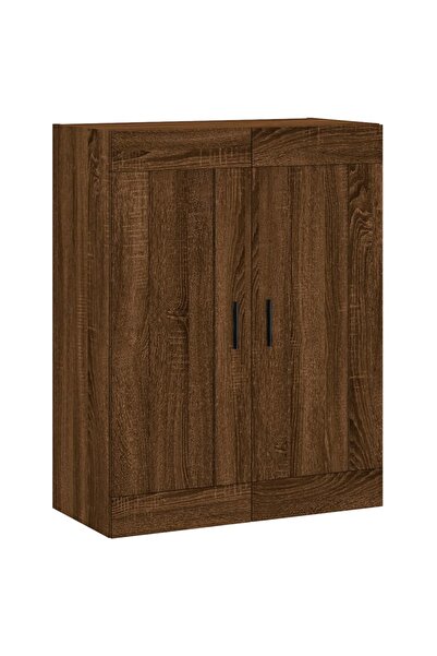 vidaxl Wall cabinet, brown oak, 69.5x34x90 cm, processed wood