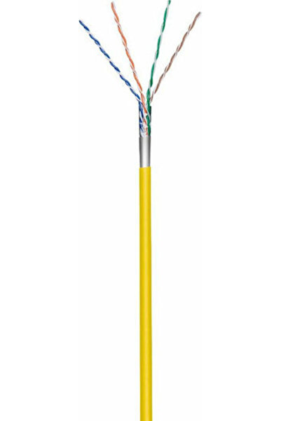 goobay Καλώδιο Ethernet F/UTP Cat.5e χωρίς προ-συνδεδεμένα βύσματα 100μ Κίτρι...