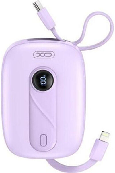 Xo PR246 Power Bank 10000mAh 20W Power Delivery Μωβ