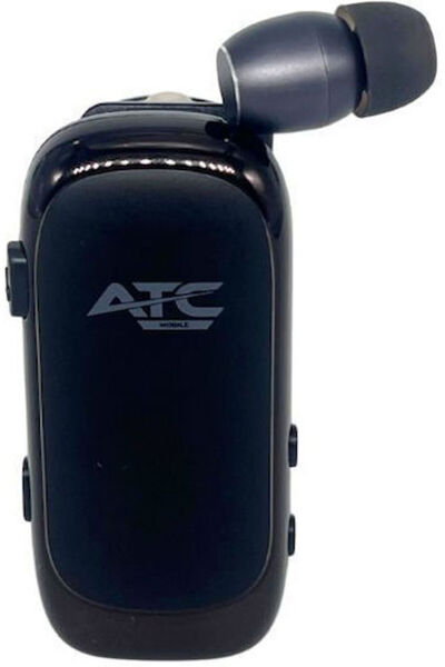 ATC BT20 Ενδοωτικό Ακουστικό Bluetooth Handsfree Πέτου Μαύρο