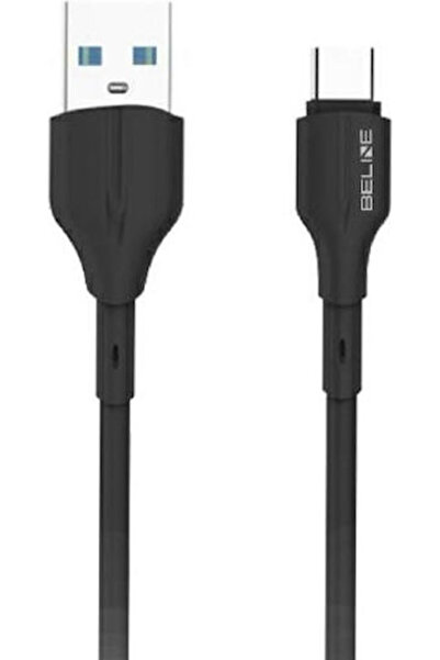 Beline Καλώδιο USB 2.0 USB-C αρσενικό - USB-A 25W Μαύρο 1μ (BLNCBC01)