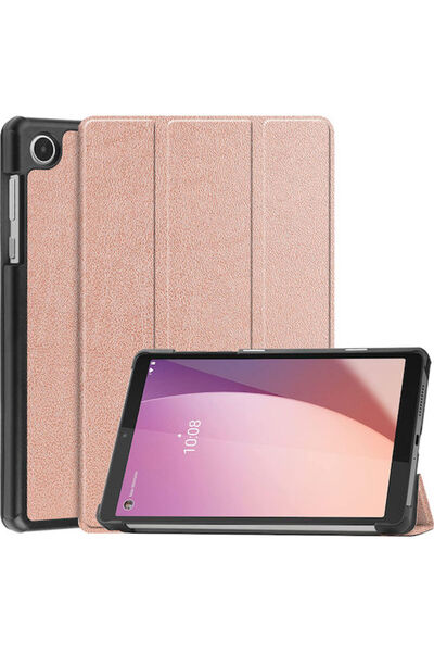 Other Sonique Smartcase Λεπτή Αναδιπλούμενη Θήκη Ανθεκτική Ροζ Χρυσό Lenovo T...