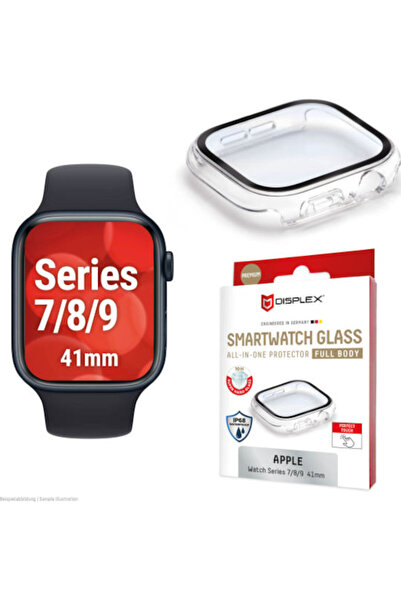 Displex Προστατευτικό Οθόνης Πλήρους Κάλυψης Apple Watch Series 7 8 9 41mm Δι...