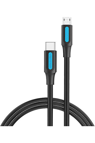 Vention Καλώδιο USB 2.0 USB-C Αρσενικό - Micro USB-B Μαύρο 1μ COVBF