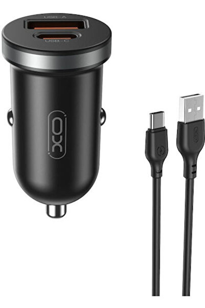 Xo Φορτιστής Αυτοκινήτου CC56 30W 3A Γρήγορης Φόρτισης με Θύρες: 1xUSB 1xType...
