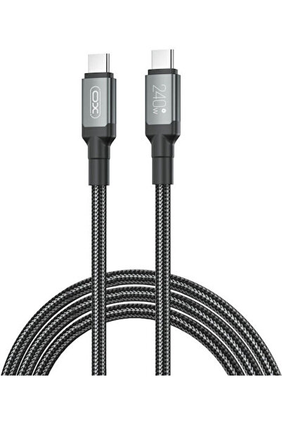 Xo Καλώδιο USB 2.0 USB-C Αρσενικό - USB-C 240W PD Λευκό 1μ 16.005.0314