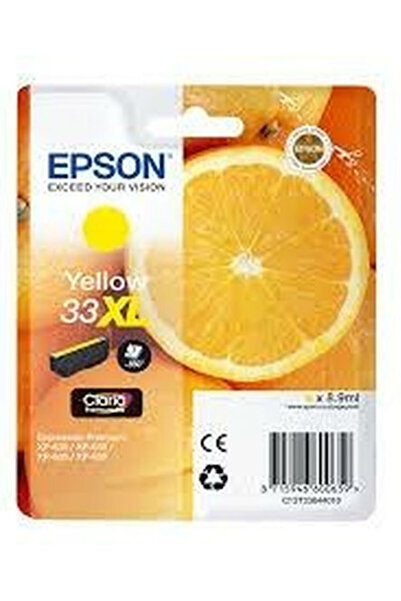EPSON 33XL Γνήσιο Μελάνι Εκτυπωτή InkJet Κίτρινο (C13T33644010 C13T33644012)