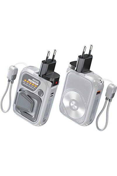 WK WP-89 MagSafe Power Bank 10000mAh 22.5W με θύρα USB-A και θύρα USB-C Γκρι