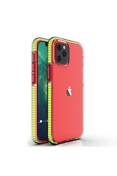 Hurtel Husă flexibilă Spring pentru iPhone 12 Mini cu ramă colorată