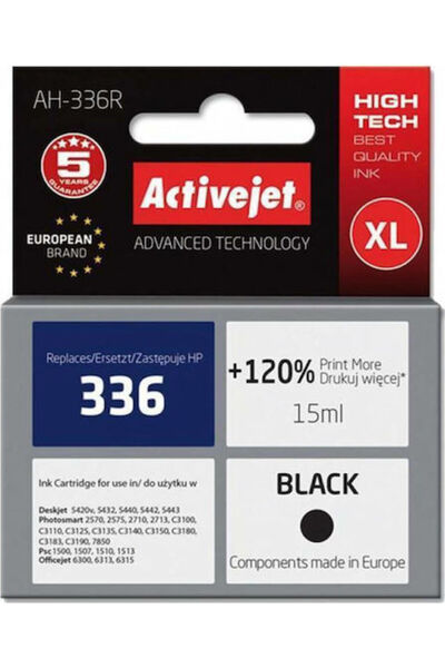 Other Συμβατό μελάνι για εκτυπωτές inkjet Active Jet HP 336 C9362EE 15ml Μαύρο