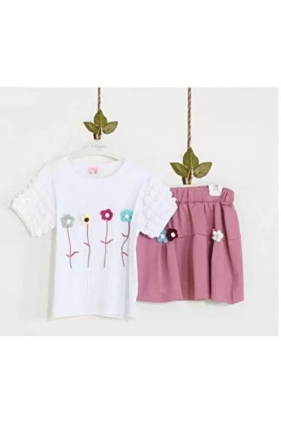 DMR Elegance 3/10 Years Old Floral Embroidered Children's Set