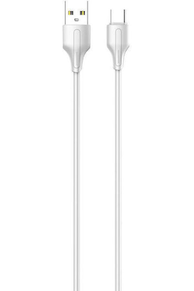 LDNIO LS540 Καλώδιο USB 2.0 USB-C αρσενικό - USB-A 12W Λευκό 0.2μ