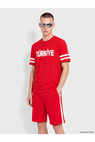 LC Waikiki Tricou pentru bărbați cu imprimeu Türkiye Sparkly Choices de la Sh...
