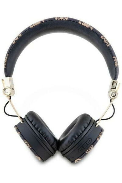Guess Ασύρματα / Ενσύρματα ακουστικά on-ear Script Round με 32 ώρες λειτουργί...