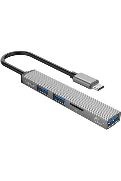 Orico Διανομέας USB 3.0 με 3 θύρες και σύνδεση USB-C, Γκρι Κωδικός: AH-12F-GY-BP