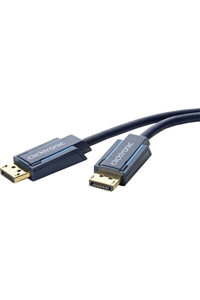 CLICKTRONIC Καλώδιο DisplayPort αρσενικό - DisplayPort αρσενικό 2μ Μπλε ()