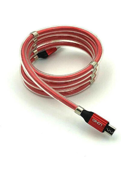 LDNIO LS491 1μ Μαγνητικό Καλώδιο USB 2.0 σε micro USB Κόκκινο