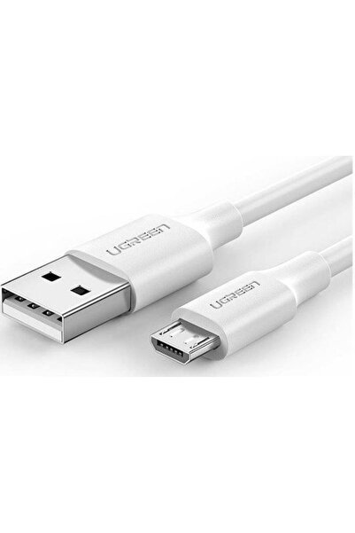 Ugreen US289 2μ Κανονικό Καλώδιο USB 2.0 σε micro USB Λευκό (60143)