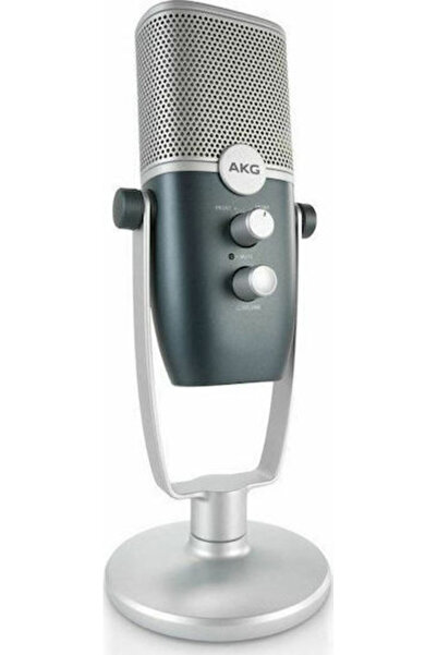 AKG Επιτραπέζιο Πυκνωτικό Μικρόφωνο για Φωνητικά σε Ασημί Χρώμα