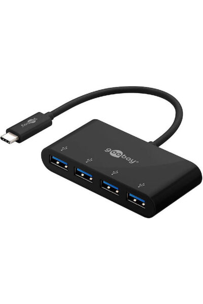 goobay Διανομέας USB 4 Θυρών USB 3.0 με σύνδεση USB-A Κωδικός: 61073