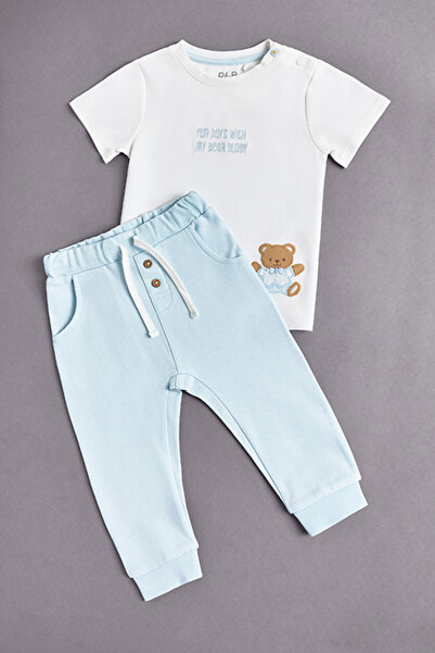 R&B Embroidered T-Shirt and Joggers Set