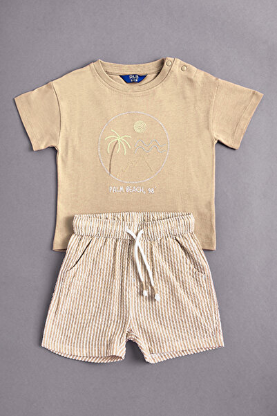 R&B Embroidered T-Shirt and Shorts Set
