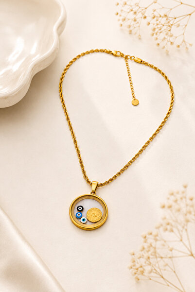 Archhazel Jewelery Ata Symbol Frame Necklace