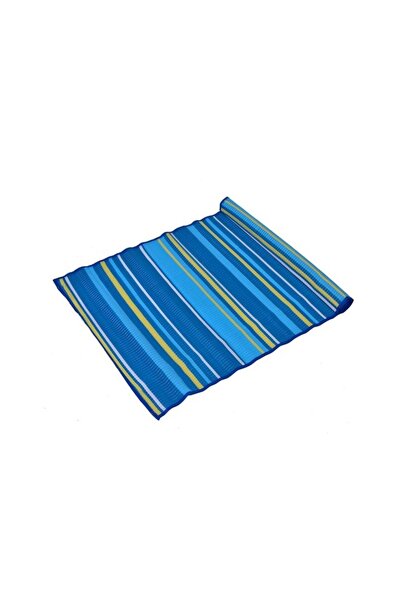 OEM Roll-up Beach Mat, Blue with Striped , 180 x 72 cm, Lightweight and Pract...