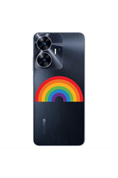 Other Realme Note 50 Rainbow Mini Transparent Silicone TPU Θήκη